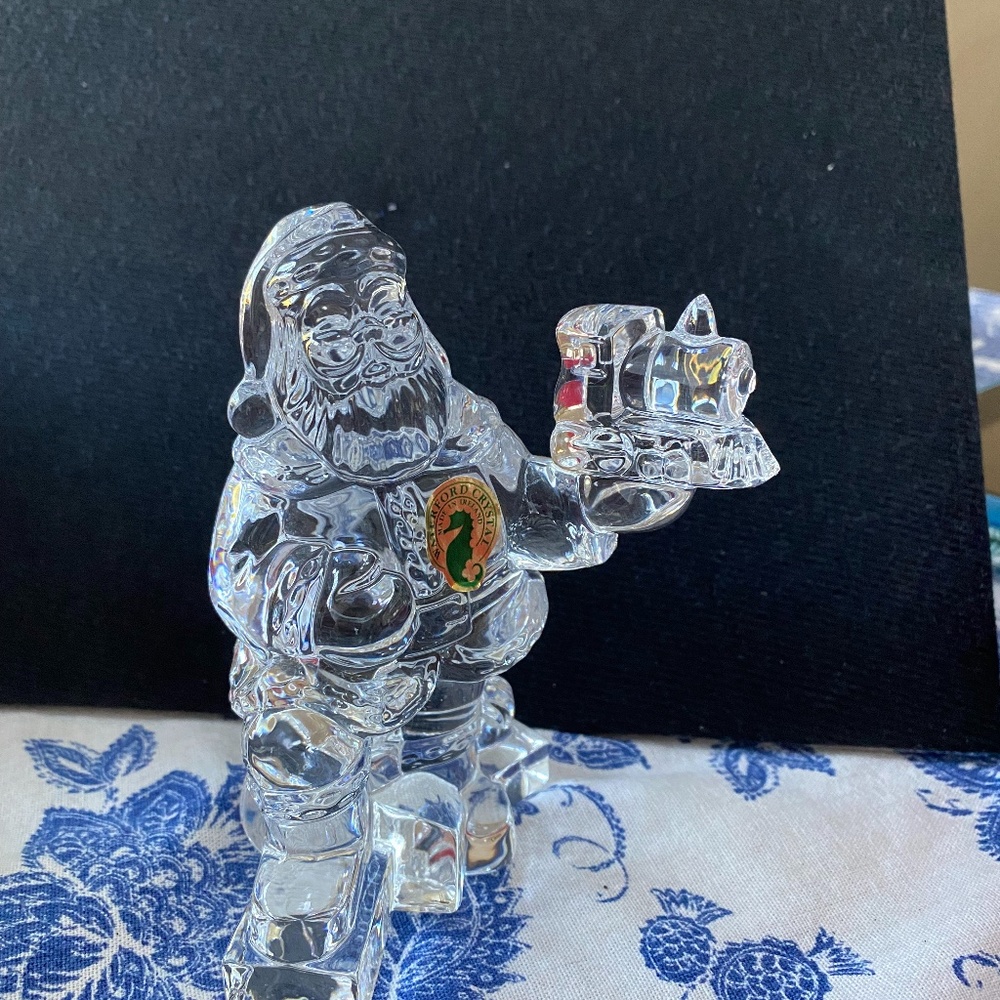 Waterford Crystal Santa with Train